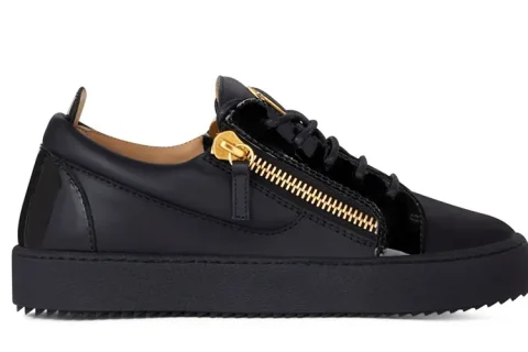 Giuseppe Zanotti Gail Sneakers Zwart-Goud