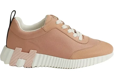 Hermes Bouncing Sneakers Beige Perlino