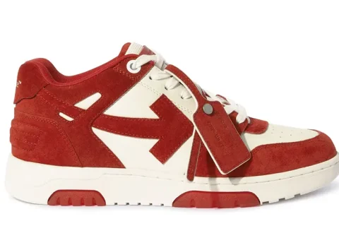 Off-White Out Of Office Low Sneaker Red