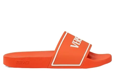 Versace Logo Slippers Oranje