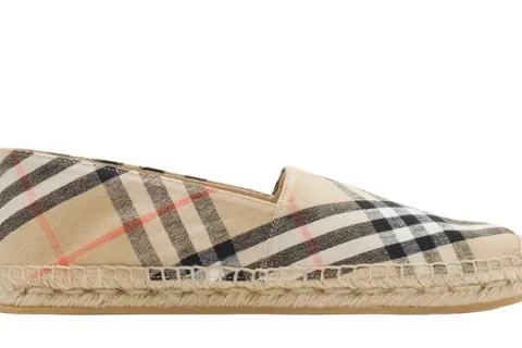 Burberry Check Mews Espadrilles Sand