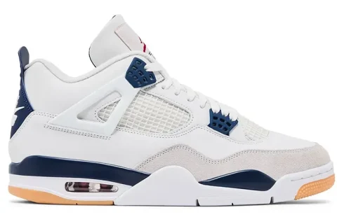 Nike SB x Air Jordan 4 Retro Sneakers White-Navy