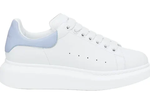 Alexander McQueen Oversized Sneakers Wit-Lichtblauw