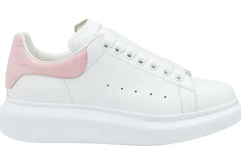 Alexander McQueen Oversized Sneakers Wit-Roze