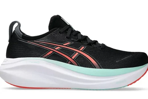 Asics Gel-Nimbus 27 Hardloopschoen Black-Coral Reef