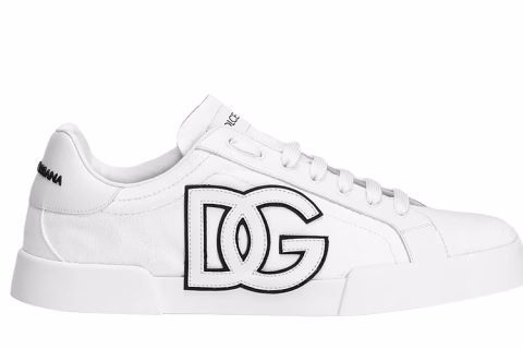 Dolce & Gabbana Portofinio Light Strobel Sneakers Wit-Zwart