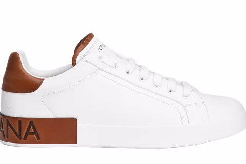 Dolce & Gabbana Portofinio Sneakers Wit-Bruin