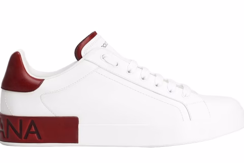 Dolce & Gabbana Portofinio Sneakers Wit-Donkerrood