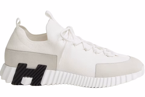 Hermes Lift Slip-On Sneakers White
