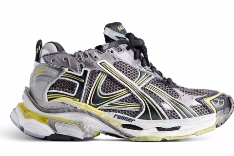 Balenciaga Runner Sneakers Grey-Yellow