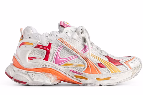 Balenciaga Runner Sneakers White-Orange