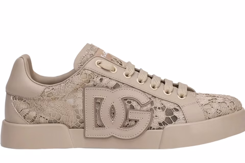 Dolce & Gabbana Portofino Light Strobel Sneakers Beige