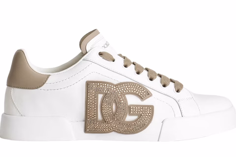 Dolce & Gabbana Portofino Light Strobel Sneakers Wit-Beige