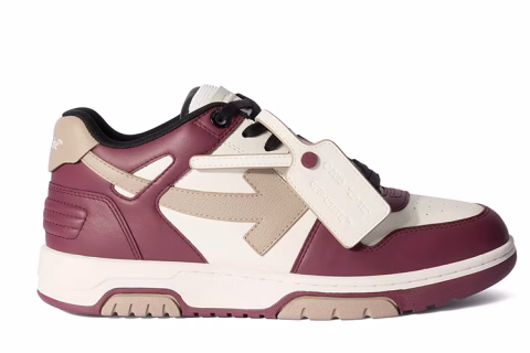 Off-White Out Of Office Sneaker Burgundy