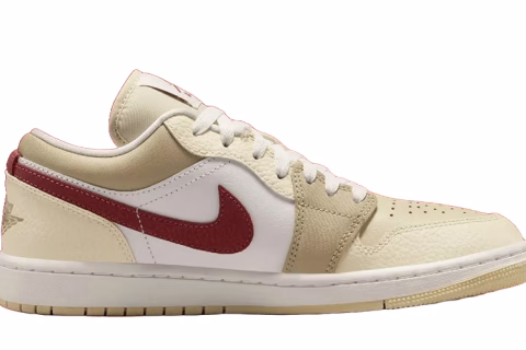 Nike Air Jordan 1 Low ''Desert Khaki Red Sepia'' Sneakers