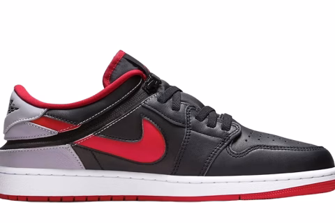 Nike Air Jordan 1 Low ''Flyease'' Sneakers Black-Fire Red