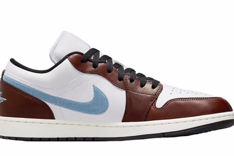 Nike Air Jordan 1 Low ''Stitched Swoosh'' Sneakers