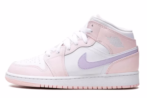 Nike Air Jordan 1 Mid (GS) ''Pink Wash'' Sneakers