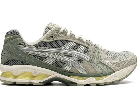 Asics Gel-Kayano 14 Sneaker Olive Grey-Pure Silver