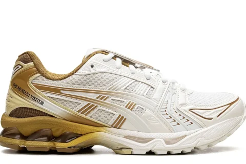 Asics Gel-Kayano 14 x The Museum Visitor Sneaker Cream-Gold