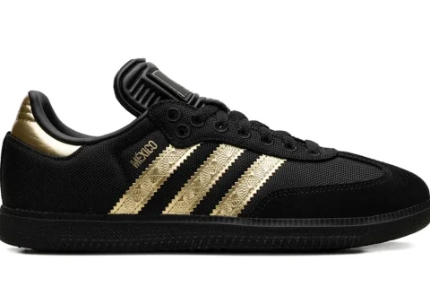 Adidas Samba Mexico Gold Cup Sneakers Black/Gold