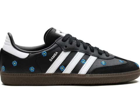 Adidas Samba OG Sneakers Black Floral Embroidery