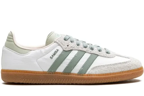 Adidas Samba OG Sneakers Cloud White Silver Green