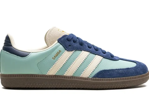 Adidas Samba OG Sneakers Hazy Green Night Indigo