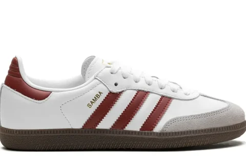 Adidas Samba OG Sneakers Cloud White/Preloved Ruby/Clear Granite