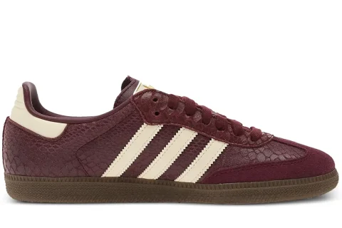 Adidas Samba OG Sneakers Maroon Snake