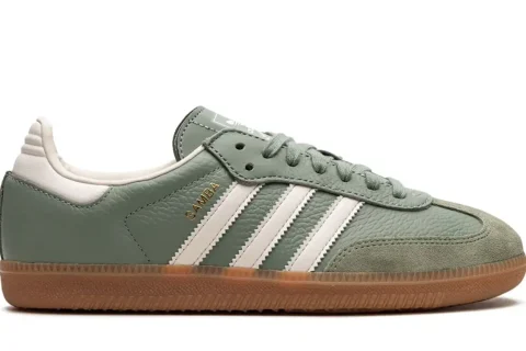 Adidas Samba OG Sneakers Silver Green/Cloud White/Gum