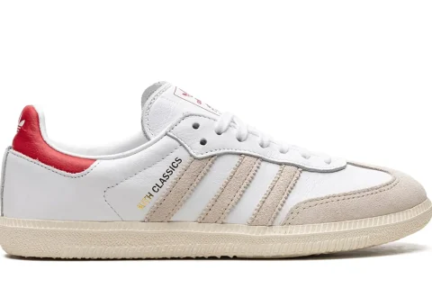 Adidas Samba OG  X Kith Classics Program Sneakers White Red