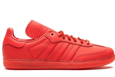 Adidas X Pharrell Williams Humanrace Samba Sneakers Red