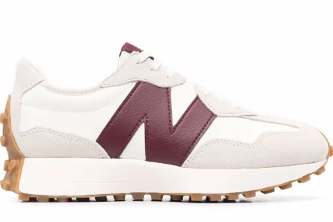 New Balance 327 "Moonbeam Classic Burgundy" Sneaker