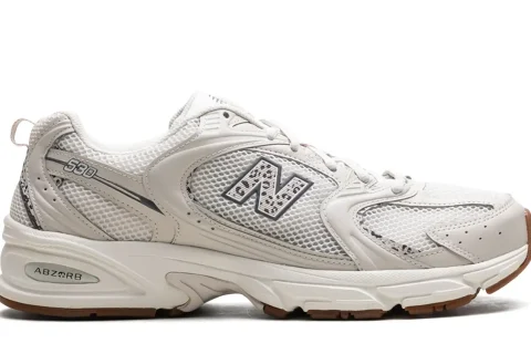 New Balance 530 Moonbeam-Cow Print Sneakers