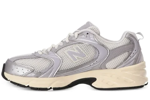 New Balance 530 Silver Metallic Reflection Sneakers