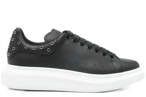 Alexander McQueen Oversized Sneakers Black-Silver Studs