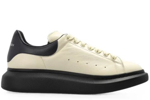 Alexander McQueen Oversized Sneakers Cream-Dark Blue