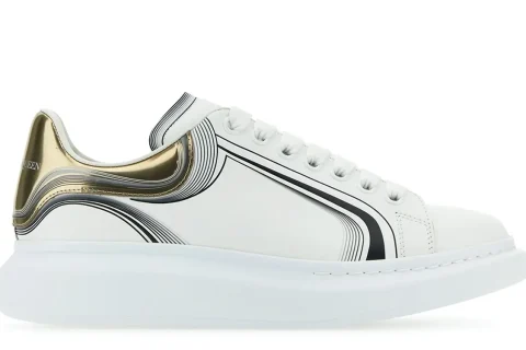 Alexander McQueen Oversized Sneakers Curve Tech-White Vanilla