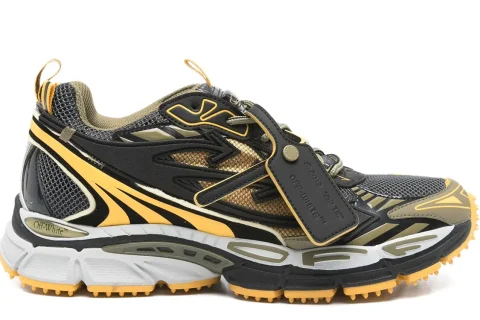 Off-White Be Right Back Sneaker Black Ocher Yellow