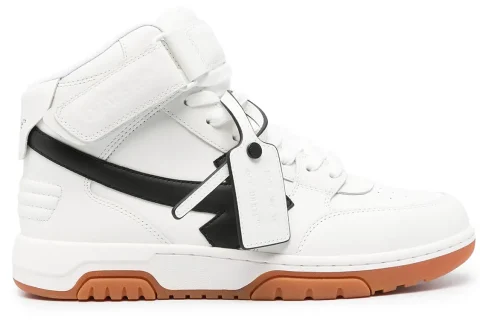 Off-White Out Of OOO Mid Sneaker Wit-Zwart-Gum
