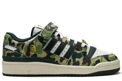 Adidas Forum Low x BAPE “30th Anniversary Sneakers ''Green Camo”