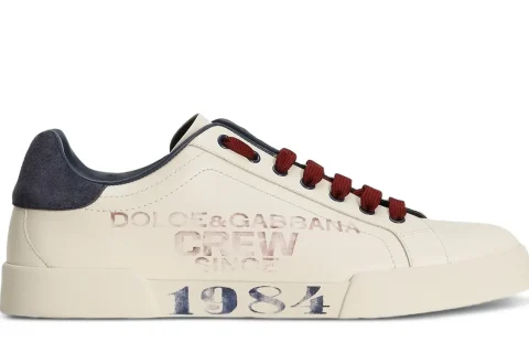 Dolce & Gabbana Portofinio Light Strobel Calfskin Sneakers Multicolor