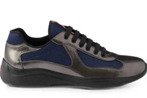 Prada America's Cup Sneakers Gunmetal-Navy Blue