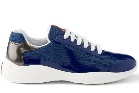 Prada America's Cup Sneakers Marina Blue-Silver