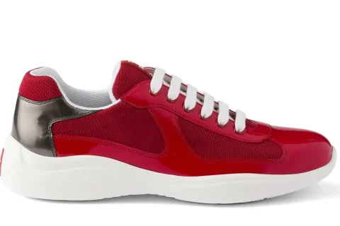 Prada America's Cup Sneakers Red-Silver