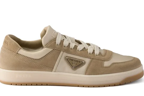 Prada Downtown Re-Nylon Sneakers Desert-Beige