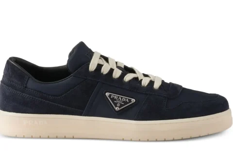 Prada Downtown Re-Nylon Sneakers Marineblauw