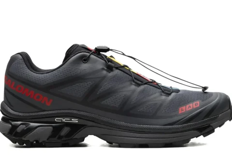 Salomon XT-6 x JJJJound “Black Fiery Red” Sneakers