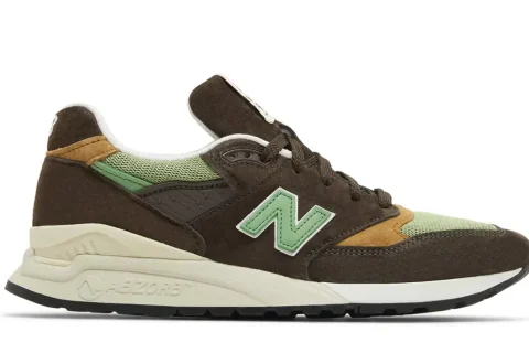 New Balance 998 Made In USA 'Brown Green' Sneakers